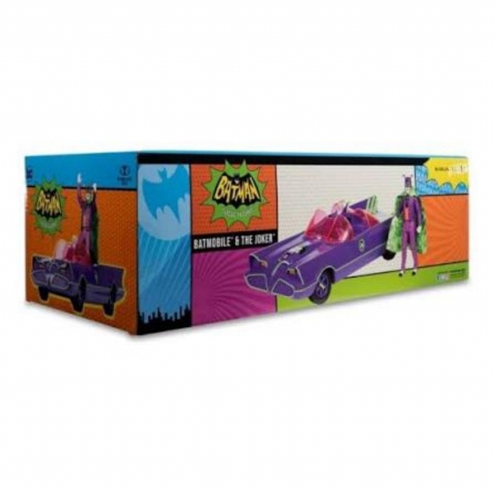 Batmobile con Joker  Gold Label  DC Retro Action Figure con Veicolo Batman 66 McFarlane Toys - 2