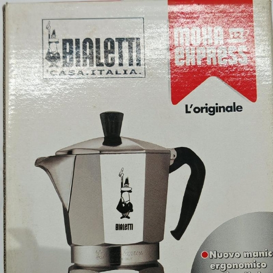 Bialetti Moka Express 12 Tazze Caffettiera Originale in Alluminio Manico Ergonimico Antiscottatura - 2