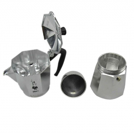 Bialetti Moka Express 9 Tazze Caffettiera Originale in Alluminio Manico Ergonimico Antiscottatura - 2