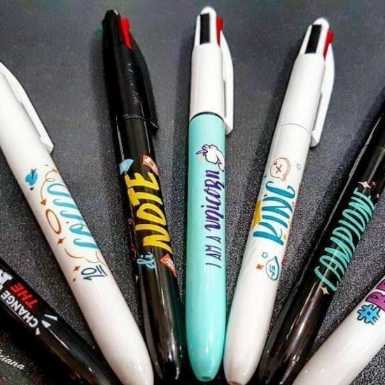 Bic 4 Colours Messages  Penna a sfera  4 Punte  Blu Nero Rosso Verde - 2