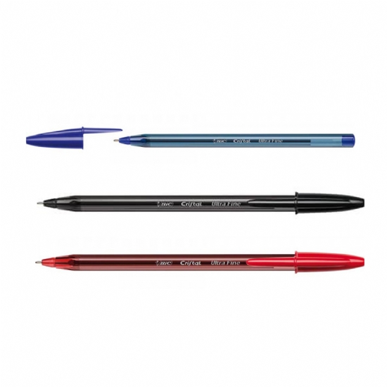 Bic Cristal Exact  Fine  Penna a sfera  Punta Fine  Blu Rossa Nera - 1