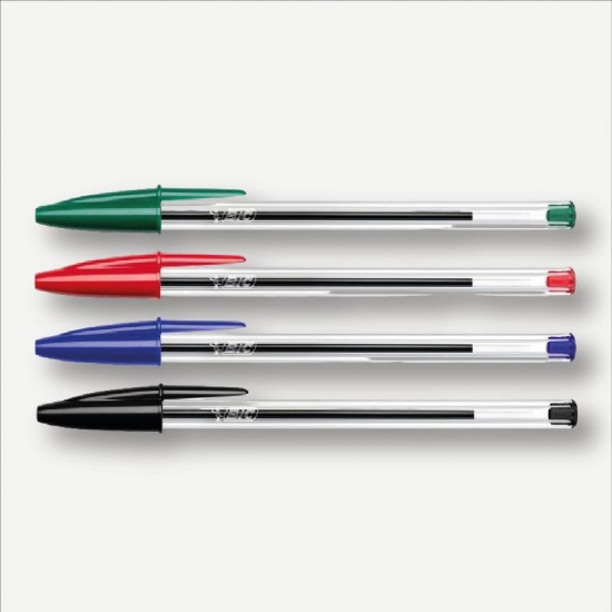 Bic Cristal Original Penna a sfera Punta Media Blu Nera Verde Rossa - 1