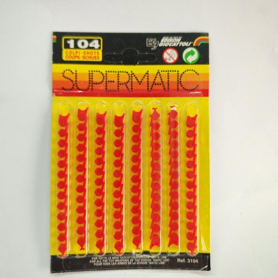 Blister Munizioni SuperMatic  Caricatore 104 Colpi per Pistola Giocattolo Villa Giocattoli - 1