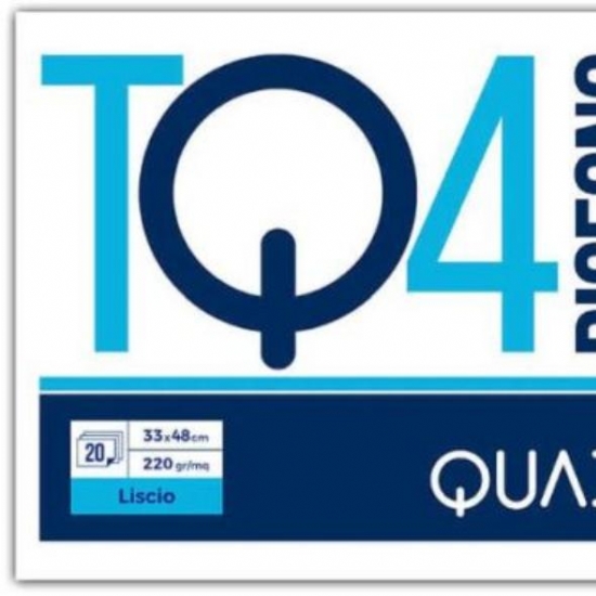 Blocco Album Disegno Quadra TQ2 33x48 Liscio Liscio Riquadrato 20 Fogli 220gr  - 2