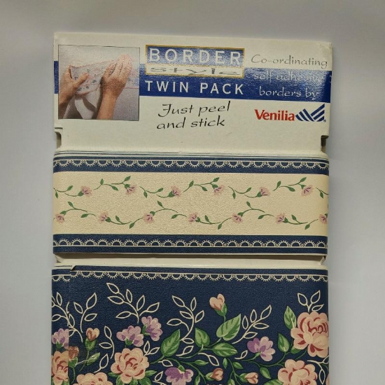 Bordi Decorativi Venilia Autoadesivi Carta da Parati Greche Floreali Geometriche Orsetto Doppio Pacco Altezza 5 e 10cm per 5 metri - 2