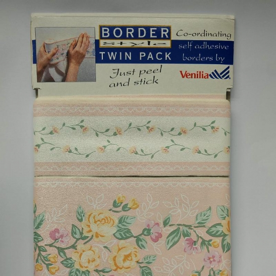 Bordi Decorativi Venilia Autoadesivi Carta da Parati Greche Floreali Geometriche Orsetto Doppio Pacco Altezza 5 e 10cm per 5 metri - 2