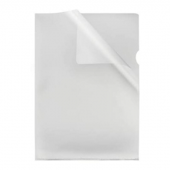 Busta Cartellina A4 Trasparente PPL Pesante Antiriflesso con Apertura su 2 Lati a L 22X30 CM 50 pezzi - 2