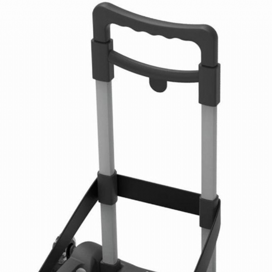 Carrello Trolley 3 ruote SJ Gang Be Box Plus Pieghevole Azzurro Nero con blocca zaino  - 2