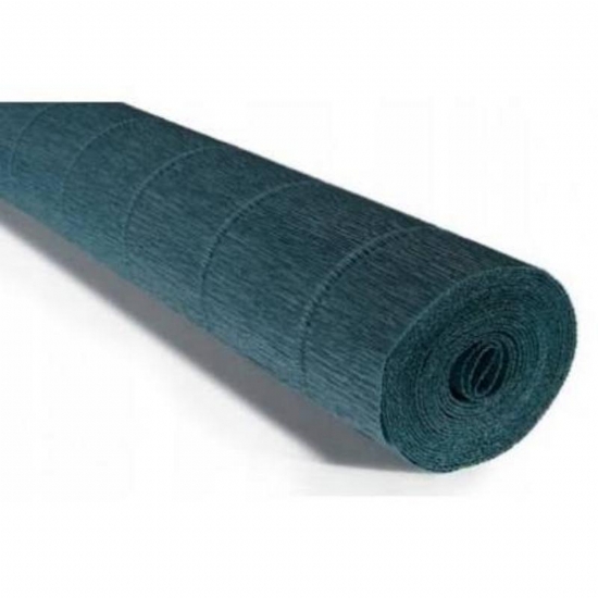 Carta Crespa 560 Rotolo 50 x 250 cm 180 grammi Colore Verde Ottanio - 1