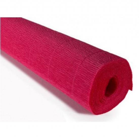 Carta Crespa 582 Rotolo 50 x 250 cm 180 grammi Colore Rosso Tenue - 1