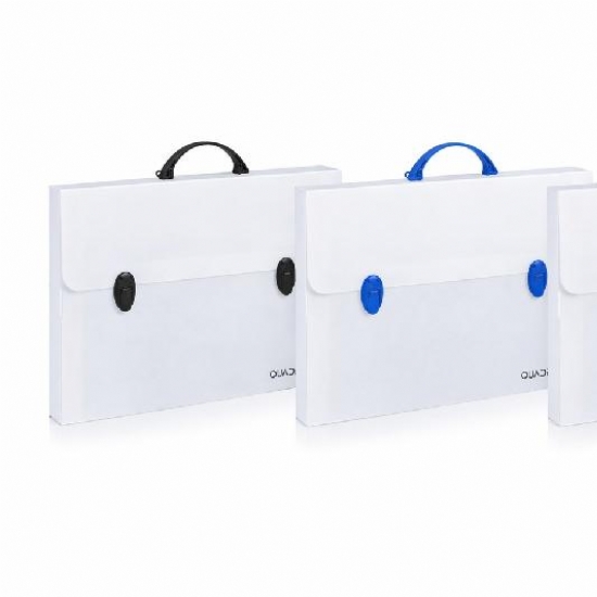Cartellina  Polionda Top Quality con Manico Portadocumenti  Disegno Tecnico PPL Alveolare Neutro 56x36x5 cm - 2