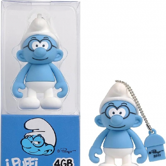Chiavetta USB  di Puffo Quattrocchi Grande Puffo Puffo Forzuto da 4 GB - 1