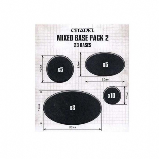 Citadel Set 23 Basette Miste per Miniature Mixed Base Pack 2 Warhammer 40000 Age of Sigmar - 1