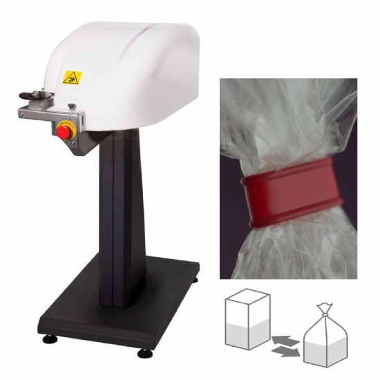 Macchina ad aria per sigillare i sacchetti di plastica e sacchi - Clippatrice Pneumatica Professionale con Clip in Plastica - 2