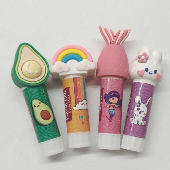 Colla Stick Kawaii TNT Forma di Avocado Acobaleno Ananas Coniglietto Coda Sirena - 1
