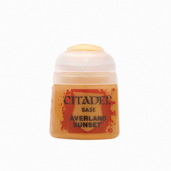 Colore Citadel Base giallo arancio Averland Sunset da 12ml per pittura miniature Warhammer opaco e uniforme - 1