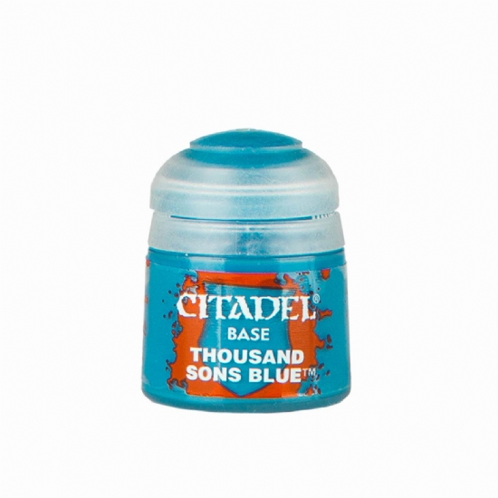 Colore Citadel Base blu azzurro Thousand Sons Blue da 12ml per pittura miniature Warhammer opaco e uniforme - 1