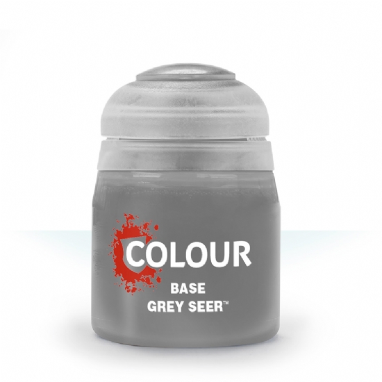 Colore Citadel Base grigio chiaro Grey Seer da 12ml per pittura miniature Warhammer opaco e uniforme - 1