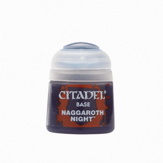 Colore Citadel Base viola Naggaroth Night da 12ml per pittura miniature Warhammer opaco e uniforme - 1