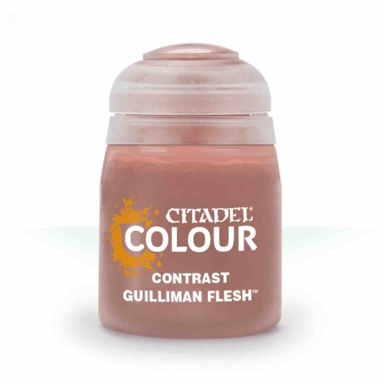Colore Citadel Contrast marrone chiaro rosso rosa pelle Guilliman Flesh da 18ml per pittura veloce semplice miniature Warhammer opaco e uniforme - 1