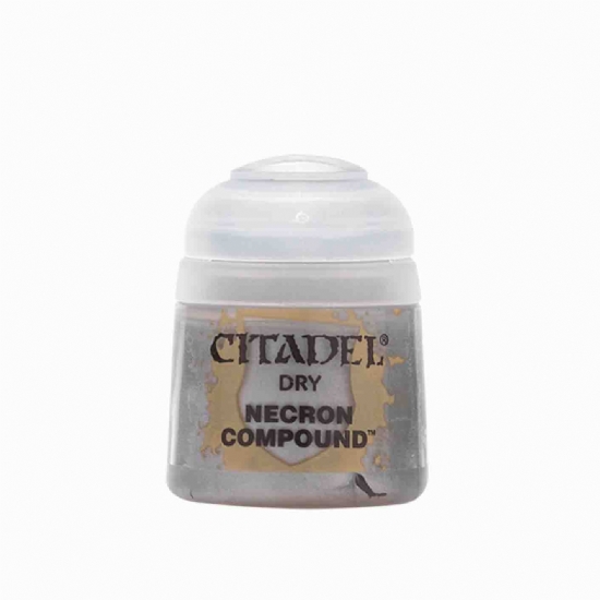 Colore Citadel Dry grigio argento ferro Necron Compound da 12ml per pittura miniature Warhammer opaco e uniforme - 1