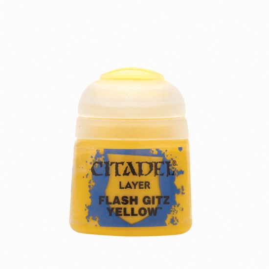 Colore Citadel Layer giallo Flash Gitz Yellow da 12ml per pittura miniature Warhammer - 1