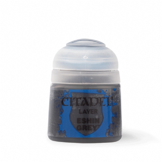 Colore Citadel Layer grigio Eshin Grey da 12ml per pittura miniature Warhammer - 1
