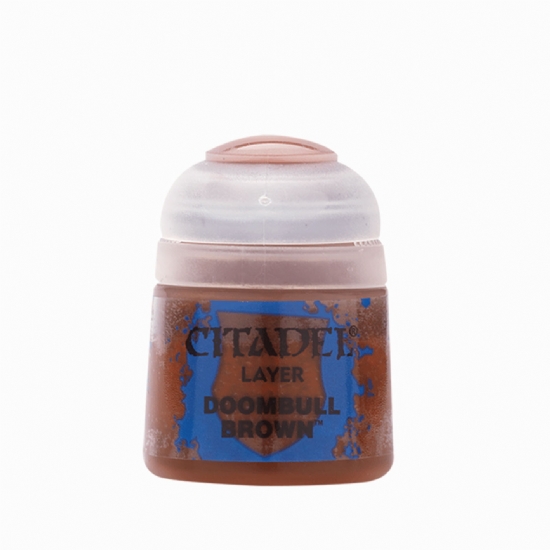 Colore Citadel Layer marrone Doombull Brown da 12ml per pittura miniature Warhammer - 1
