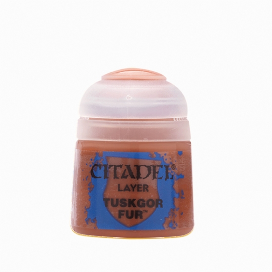 Colore Citadel Layer rosso mattone Tuskgor Fur da 12ml per pittura miniature Warhammer - 1