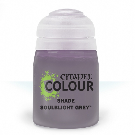 Colore Citadel Shade grigio Soulblight Grey da 18ml per pittura ombre miniature Warhammer opaco e uniforme - 1