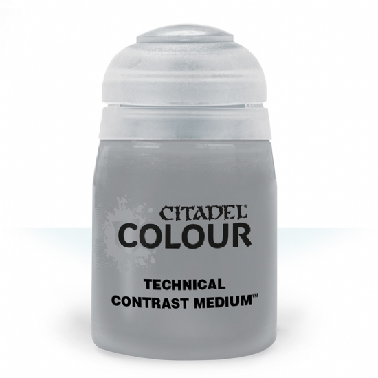 Colore Citadel Technical Contrast Medium da 24ml per pittura basette basi miniature Warhammer opaco e uniforme - 1