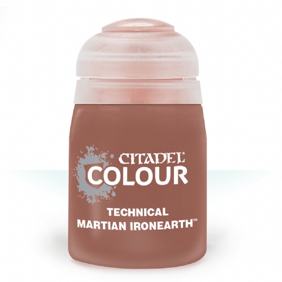 Colore Citadel Technical effetto suolo arido secco terra Martian Ironearth da 24ml per pittura basette basi miniature Warhammer opaco e uniforme - 1