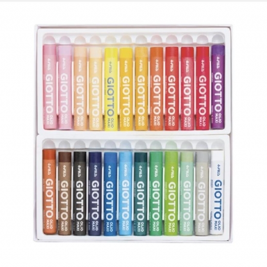 Colori Pastelli ad Olio Maxi Giotto da 11 mm e 24 pezzi  - 2