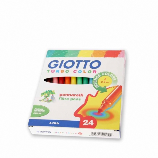 Colori Pennarello Giotto - Turbo Color - punta fine 24 pezzi - 1