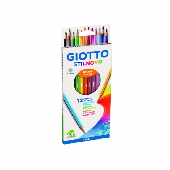 Colori a Matita STILNOVO Giotto - mina da 3,3 mm - 12 pezzi - 1