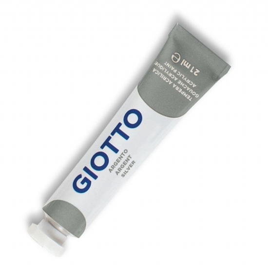 Colori a Tempera Acrilica Giotto Oro e Argento Tubetto 21ml - 2