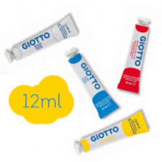 Colori a Tempera Giotto Colori Singoli  Assortiti Ottima Coprenza Tubetto 12ml - 2