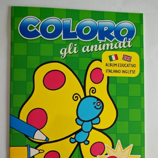 Coloro gli Animali Album Educativo Italiano Inglese Copertina Flessibile Salvadeos - 1