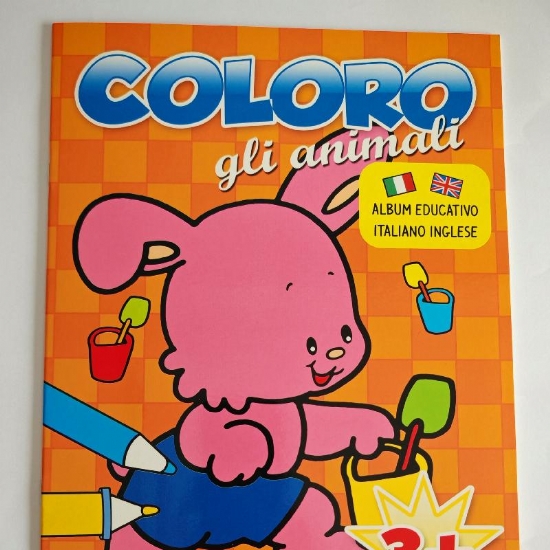 Coloro gli Animali Album Educativo Italiano Inglese Copertina Flessibile Salvadeos - 2