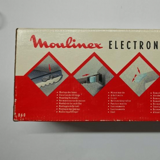 Coltello Elettronico Vintage Moulinex Electronic con 2 Lame Rimovibili per Pane e Carne - 2