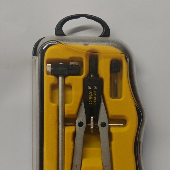 Compasso Orna Design Balaustrone in Metallo con Asta Snodata Prolunga Frizione  Mine e Aggancio Universale - 1