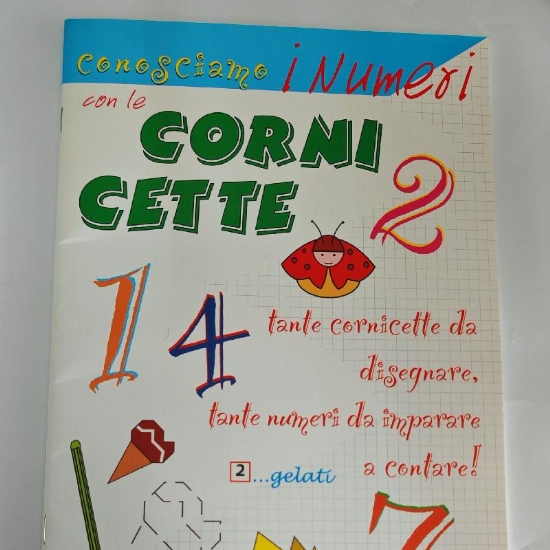 Conosciamo i Numeri con le Cornicette 2 Album da Colorare per Bambini  Copertina Flessibile Granata - 1
