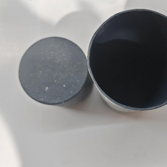 Contenitore Cilindrico Decorato Paesaggio Natalizio  Porta Bottiglie Tubo Poster 36 cm - 2