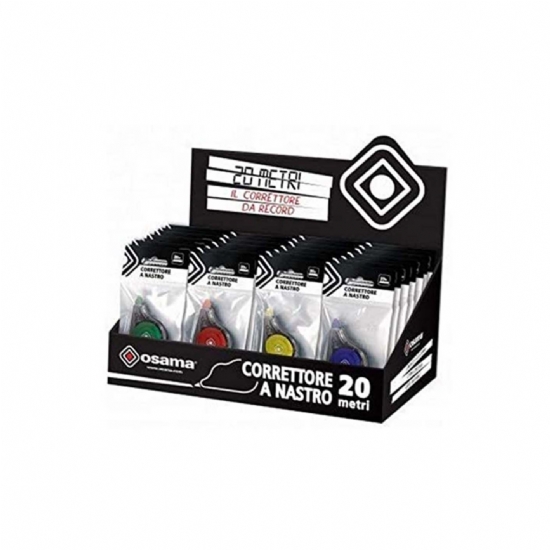 Correttore a nastro Osama  20 metri  arancione blu rosso verde - 1