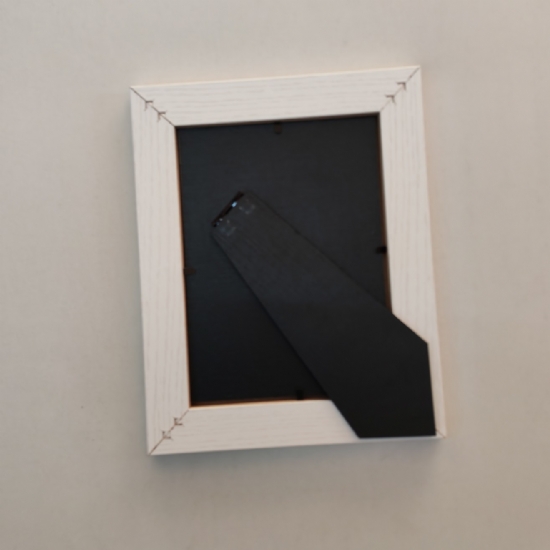 Cornice da tavolo 25 o 50 anniversario matrimonio legno bianco foto 13x18 cm fotografia verticale - 2