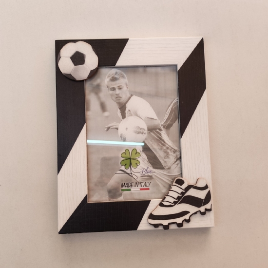 Cornice da tavolo in legno quadre calcio milan inter juve foto 12x18 cm fotografia - 2