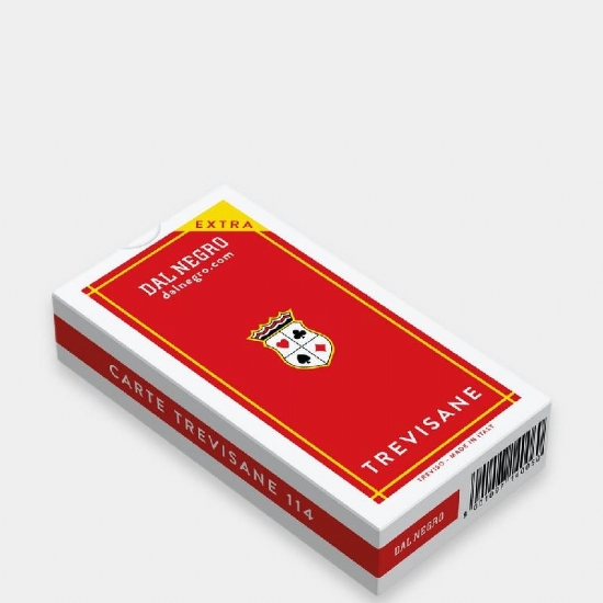 Dal Negro  Gioco 40 Carte Trevisane Extra 114 Plastificate  Astuccio Rosso - 1