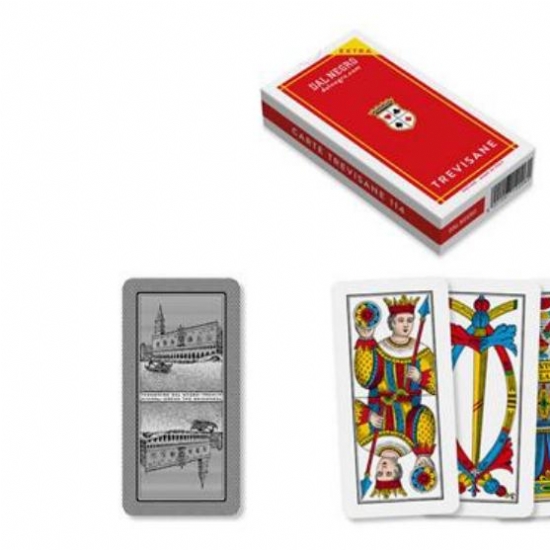 Dal Negro  Gioco 40 Carte Trevisane Extra 114 Plastificate  Astuccio Rosso - 2