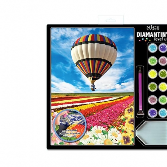 Diamantiny Level Up  kit Creativo Mosaici Gemme Colorate 3D Paesaggi Vari - 1