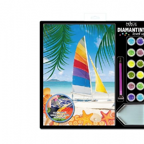 Diamantiny Level Up  kit Creativo Mosaici Gemme Colorate 3D Paesaggi Vari - 2